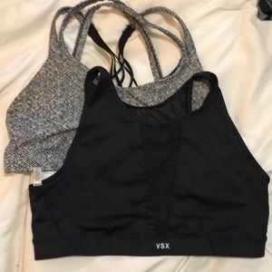 2 large sports bras